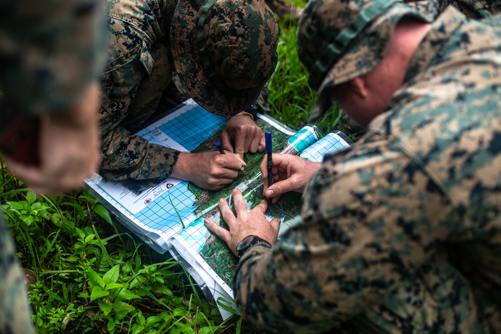 U.S. Marines participate in the Infantry Jungle Skills Course