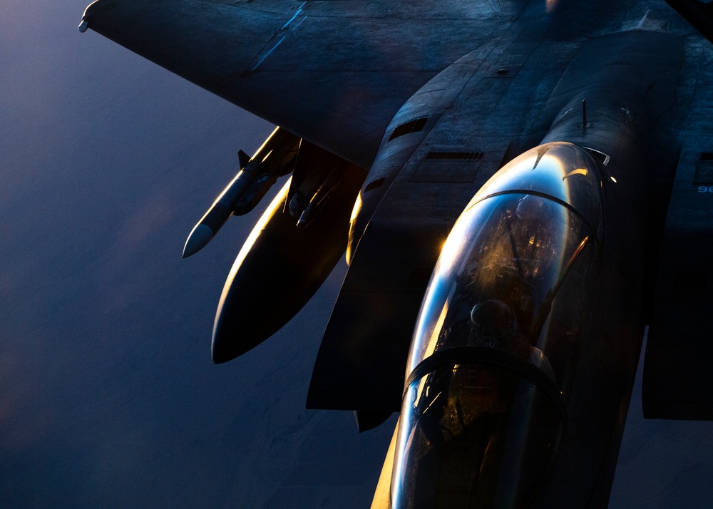 340th EARS refuels F-15s over Iraq