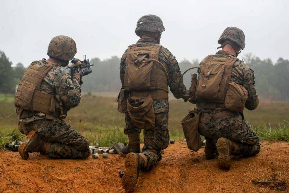 Bravo Company Marines Execute a High-Explosive Range