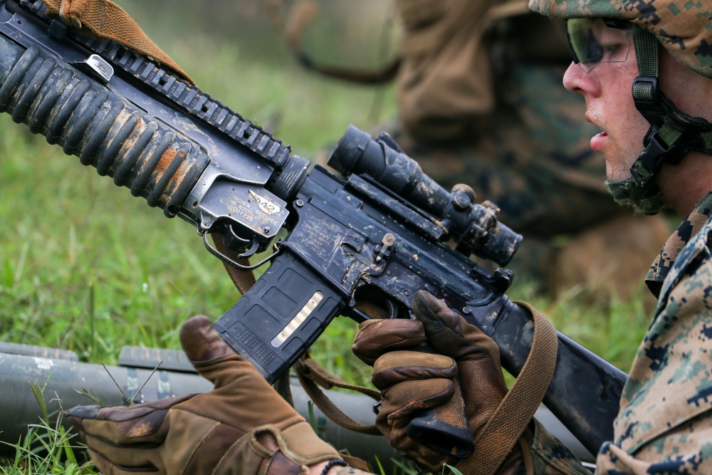 Bravo Company Marines Execute a High-Explosive Range