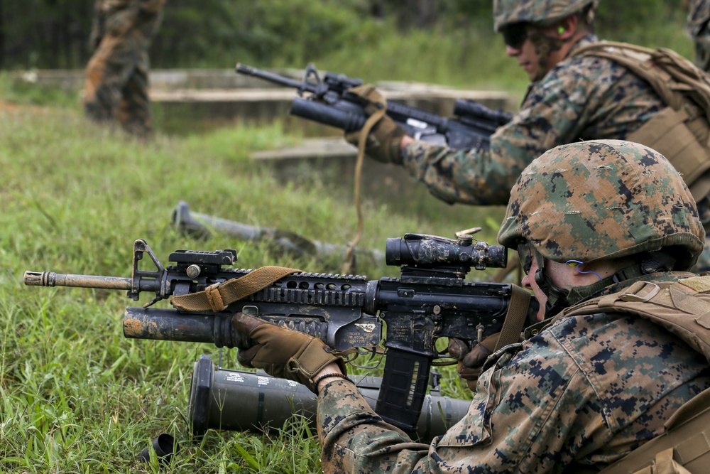 Bravo Company Marines Execute a High-Explosive Range