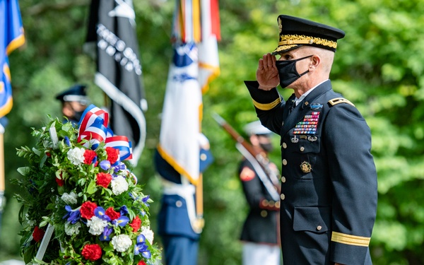 An Armed Forces Full Honors Wreath-Laying Ceremony is Held to Commemorate the 163rd Birthday of President William H. Taft