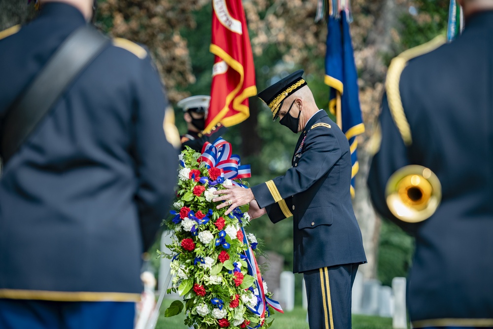 An Armed Forces Full Honors Wreath-Laying Ceremony is Held to Commemorate the 163rd Birthday of President William H. Taft