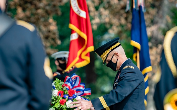An Armed Forces Full Honors Wreath-Laying Ceremony is Held to Commemorate the 163rd Birthday of President William H. Taft