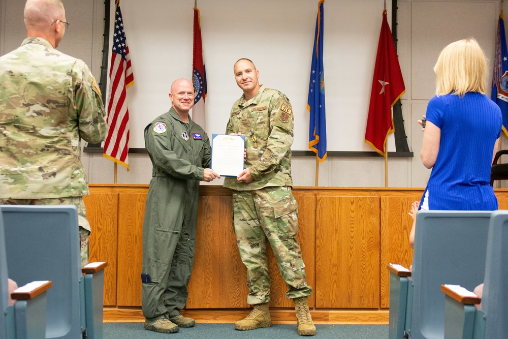 Missouri Airman is recognised upon returning from deployment