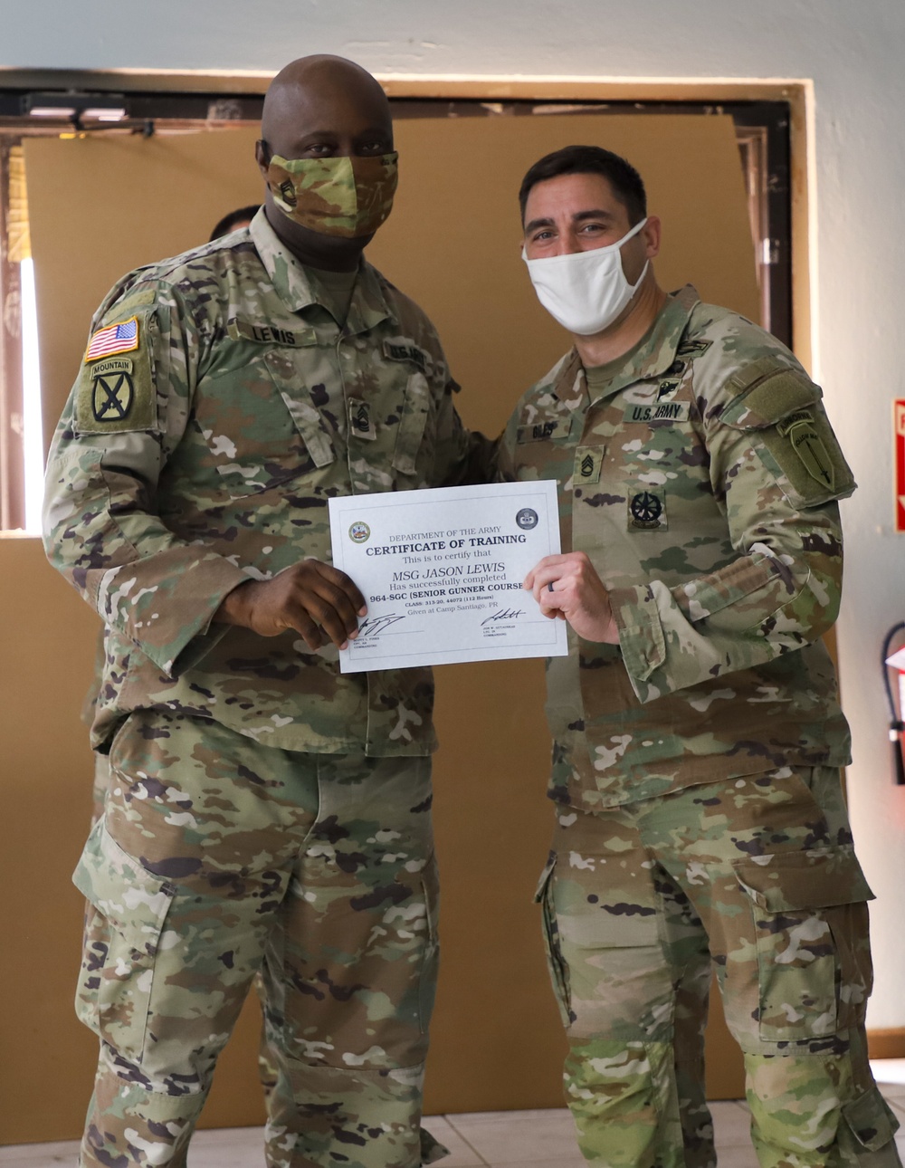 VI members complete senior gunner course in Puerto Rico