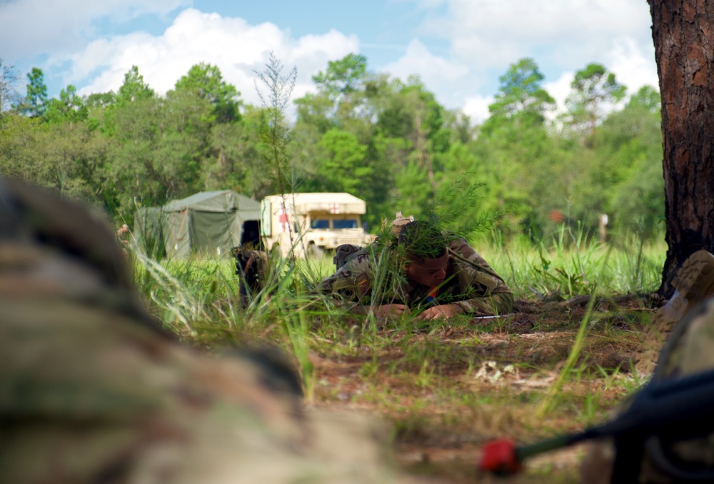 Florida Guard Soldiers begin testing for the Expert Infantry and Soldier Badges