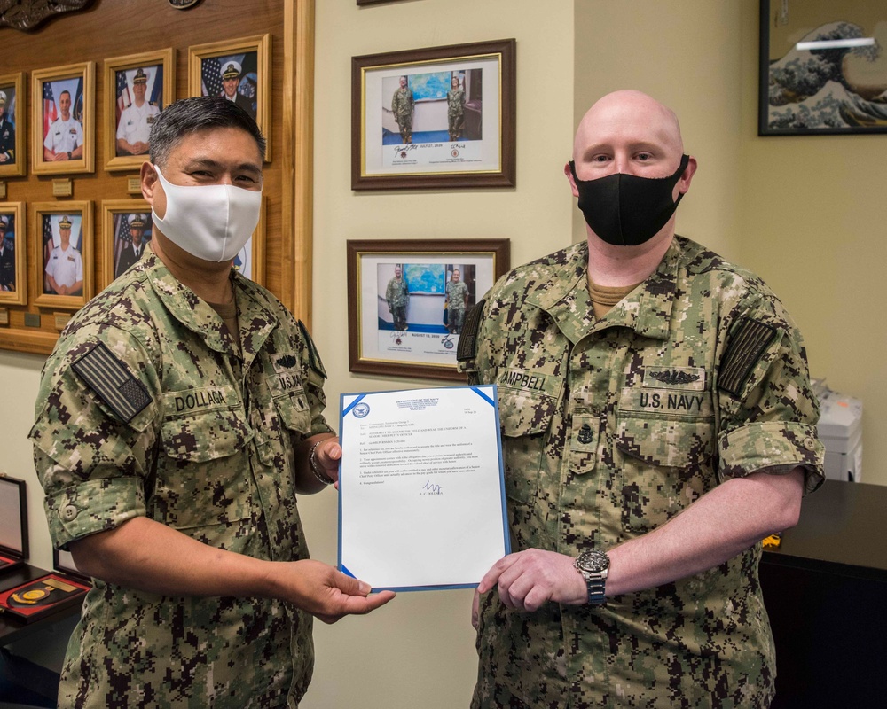 CSG7 Senior Chief Pinning Ceremony