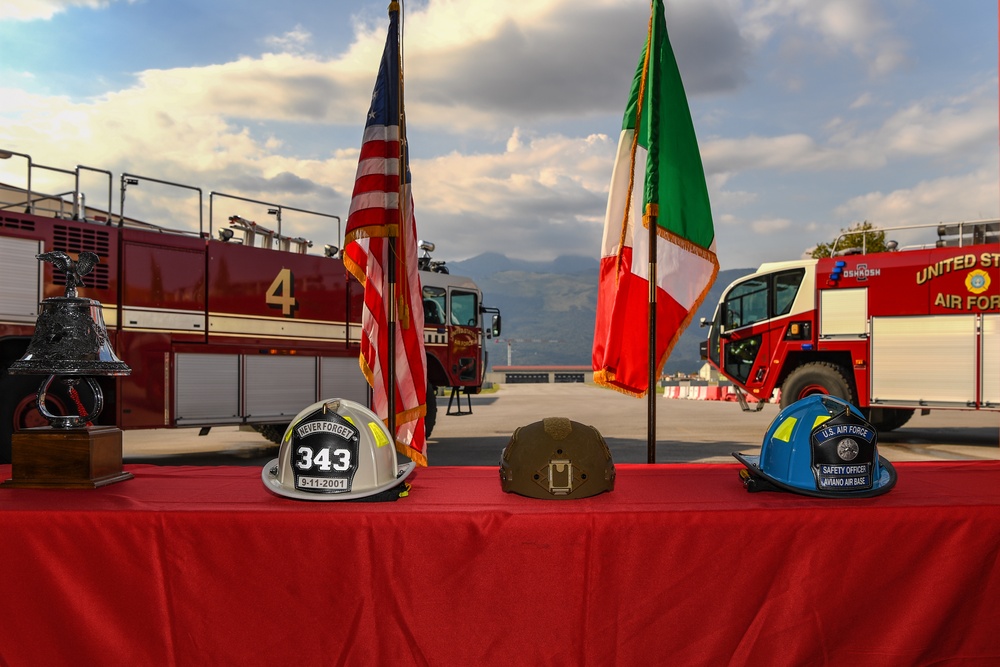Aviano Fire Department Holds 9/11 Memorial Service