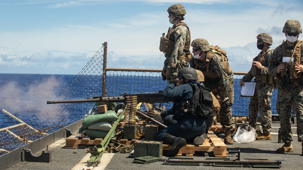 Crew Served Weapons Shoot from Germantown Flight Deck