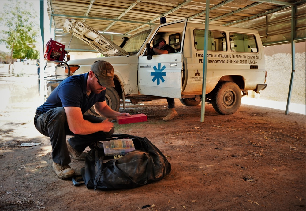 Civil affairs team services local ambulance