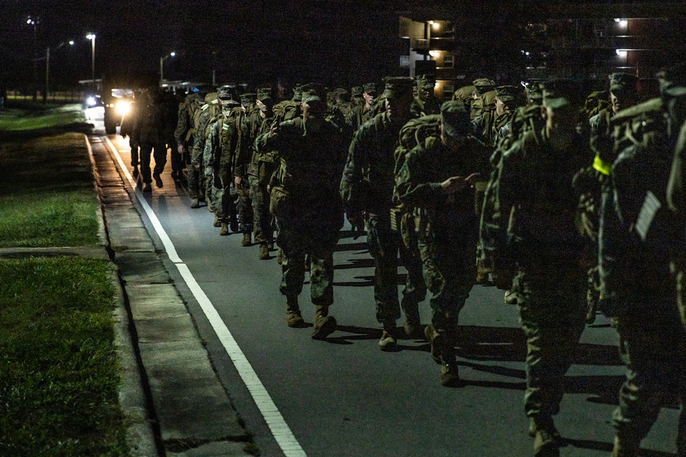 Pack it In, Load it Up, and Hike it Out: 2d MARDIV Headquarters Battalion Quarterly Hike