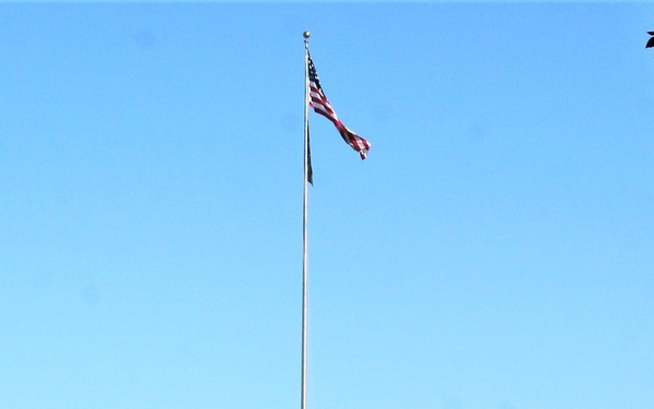 American Flag and Fort McCoy