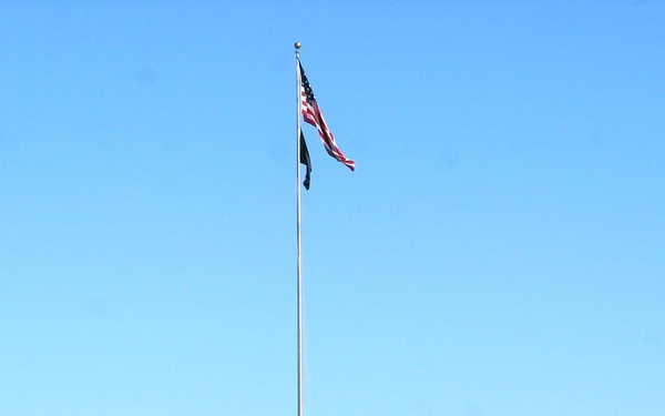 American Flag and Fort McCoy