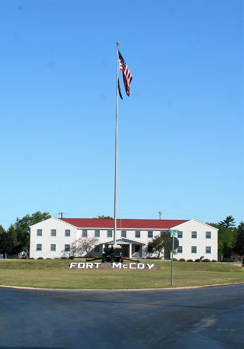 American Flag and Fort McCoy