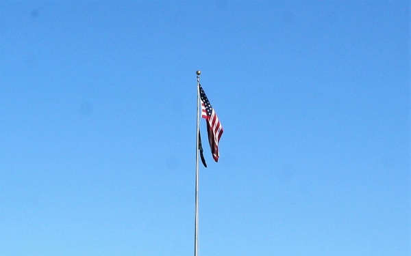 American Flag and Fort McCoy
