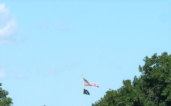 American Flag and Fort McCoy
