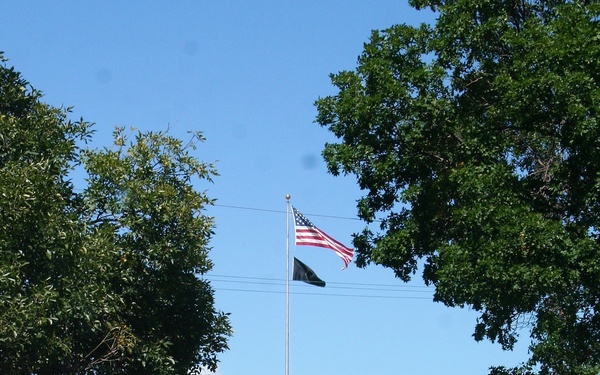 American Flag and Fort McCoy