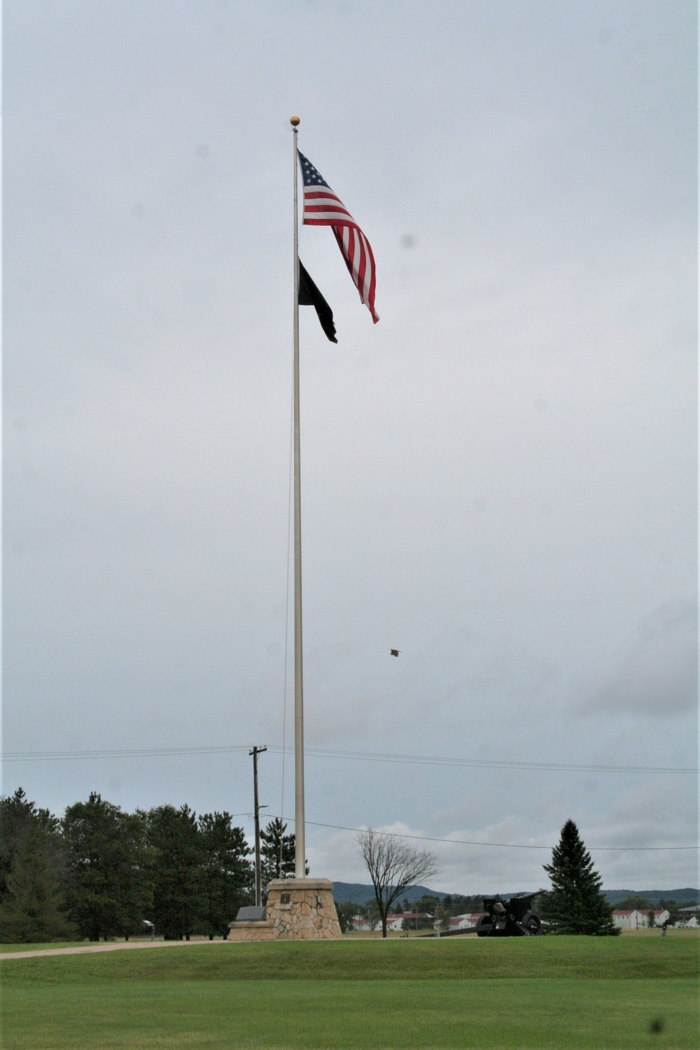 American Flag and Fort McCoy