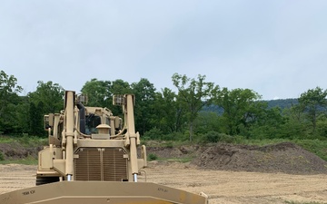 316th ESC’s 947th QM CO Horizontal Engineers Prepare Area for Construction