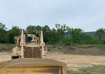 316th ESC’s 947th QM CO Horizontal Engineers Prepare Area for Construction