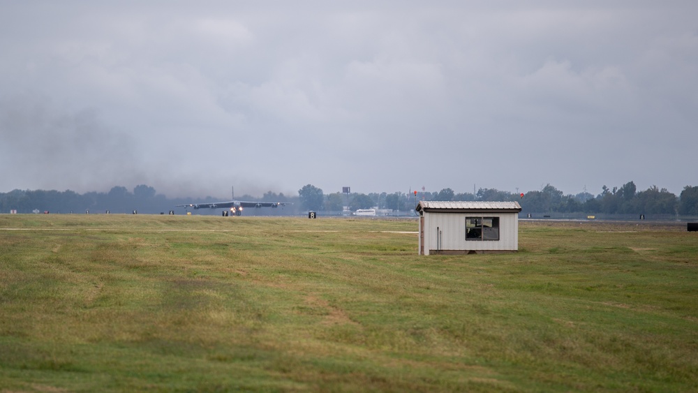 Barksdale B-52s takeoff as part of readiness exercise