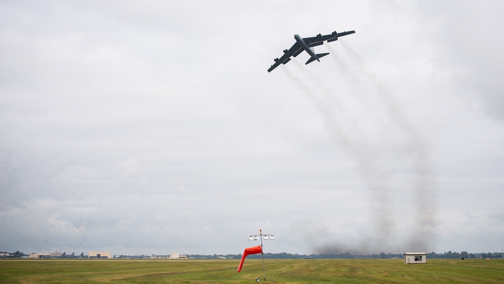 Barksdale B-52s takeoff as part of readiness exercise