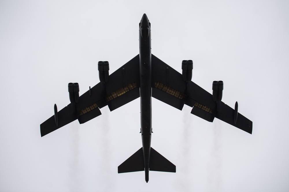 Barksdale B-52s takeoff as part of readiness exercise