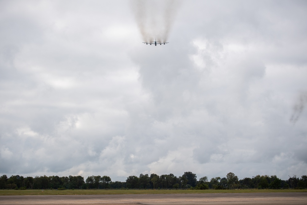 Barksdale B-52s takeoff as part of readiness exercise