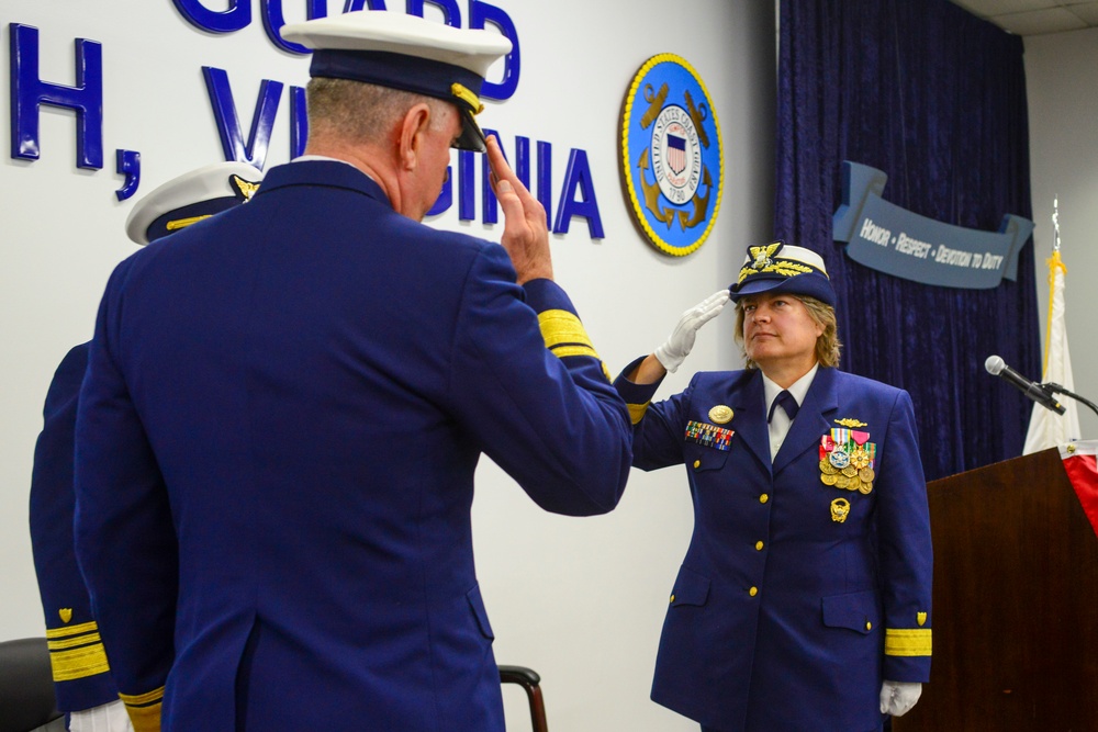 Coast Guard Fifth District holds change-of-command ceremony