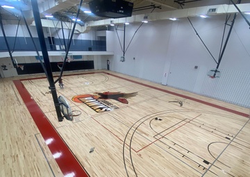 Robins Air Force Base Fitness Center Basketball court renovation update