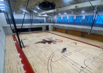 Robins Air Force Base Fitness Center Basketball court renovation update
