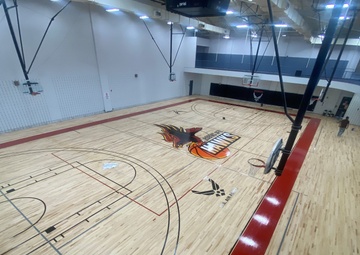 Robins Air Force Base Fitness Center Basketball court renovation update