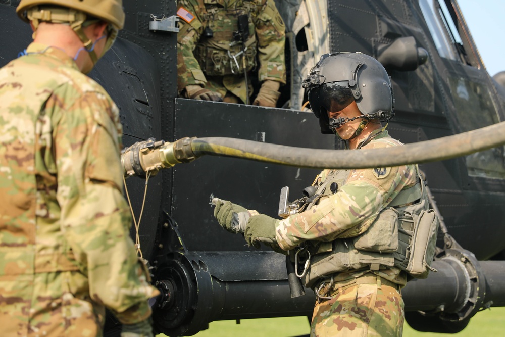 Hot-refuel; Refueling while the engine is running