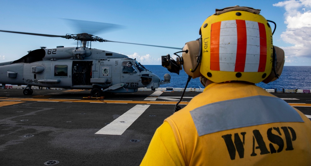 USS Wasp (LHD 1) Participates in Exercise Black Widow 2020