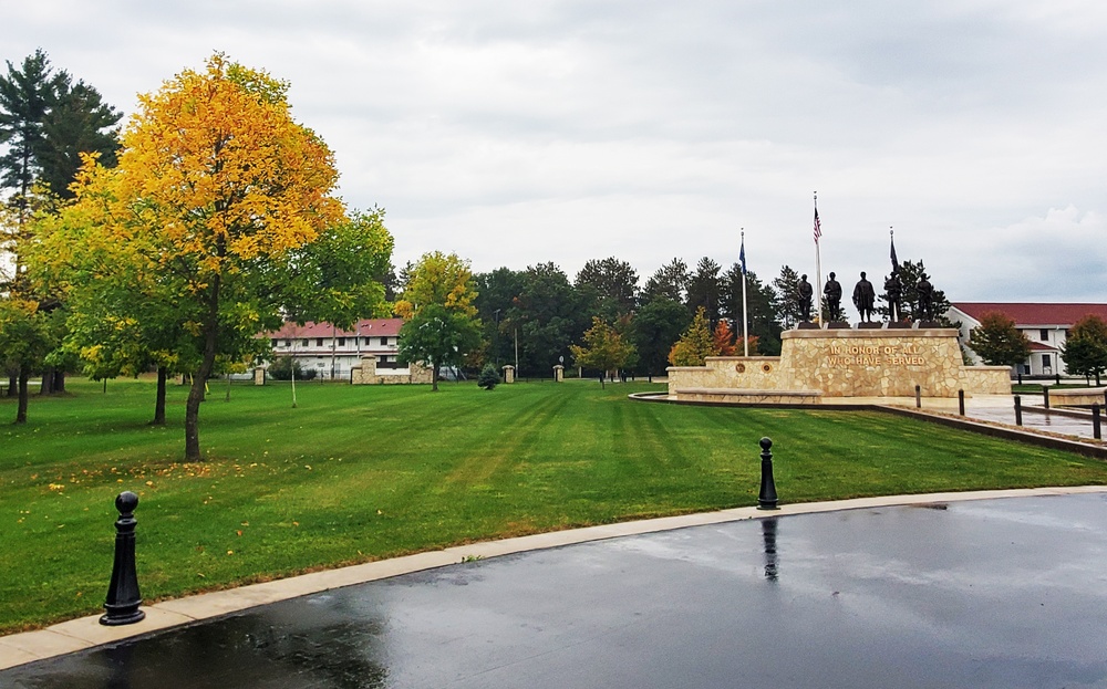2020 Fall Colors at Fort McCoy's Veterans Memorial Plaza