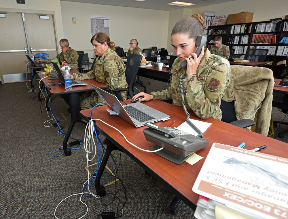 173rd Fighter Wing Firefighters work to quell fires around the state