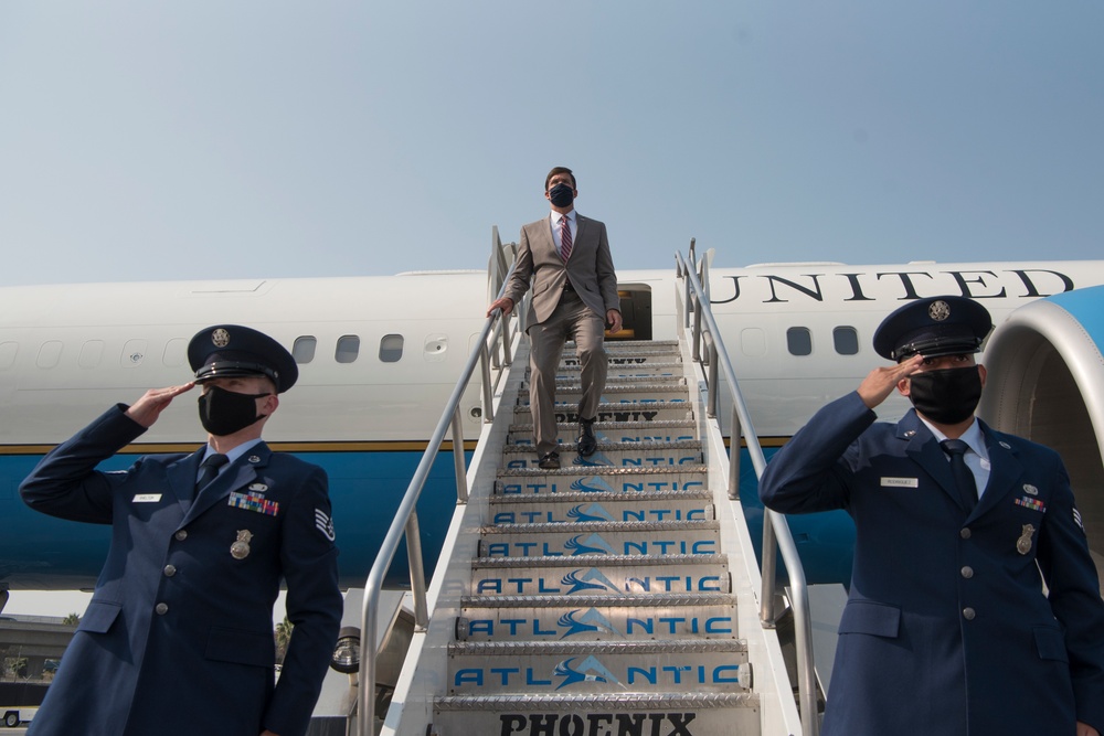 Defense Secretary Esper Visits California