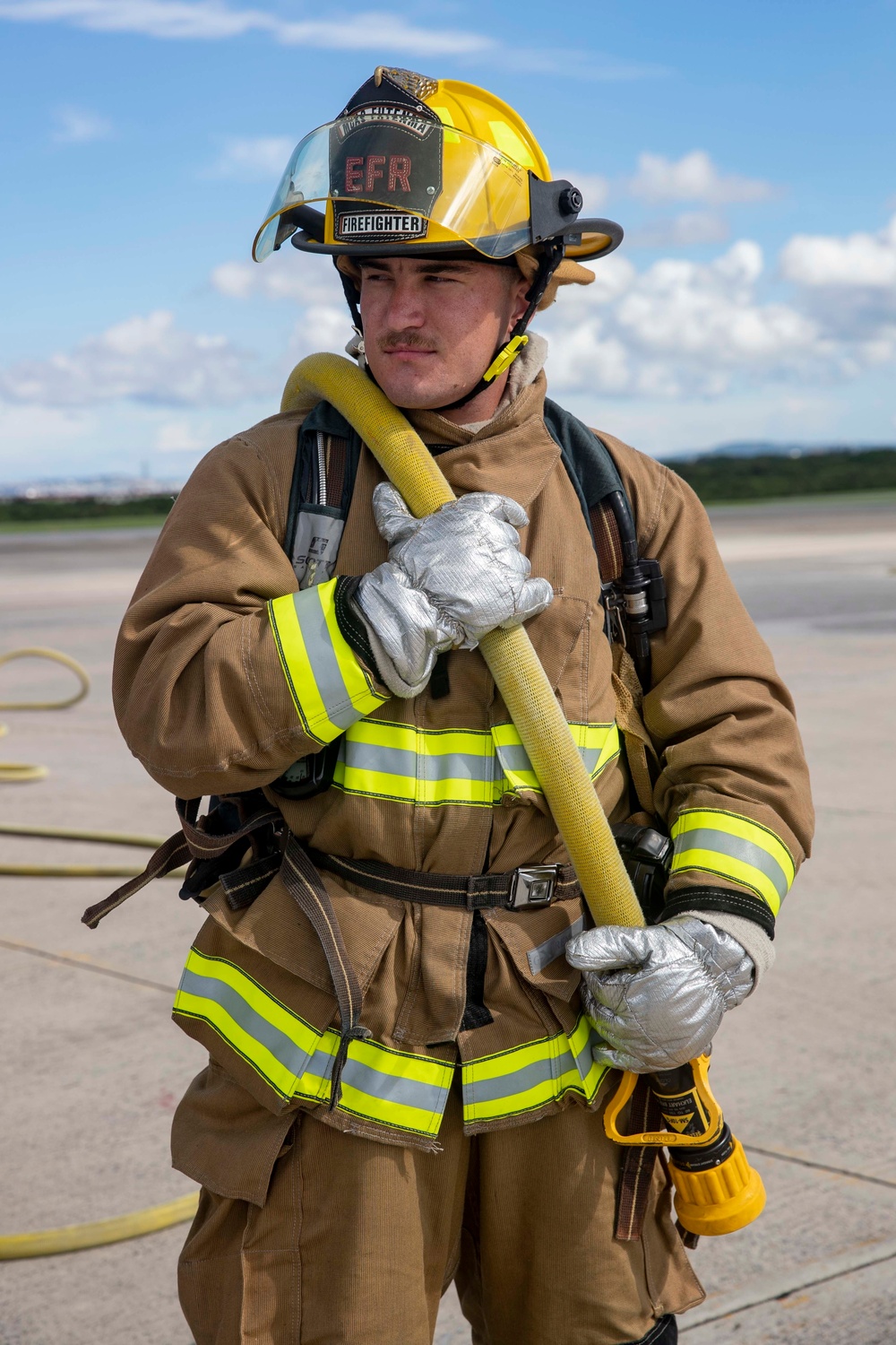 Futenma Fire and Rescue Run Disaster Drills