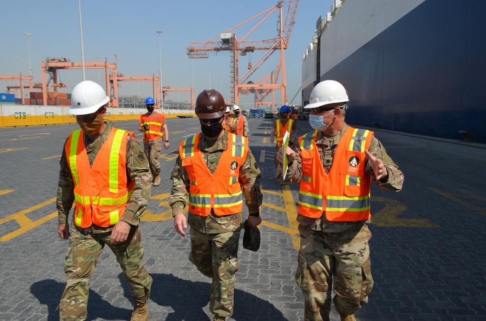 Brig. Gen John Klein visits Port of Shuaibia