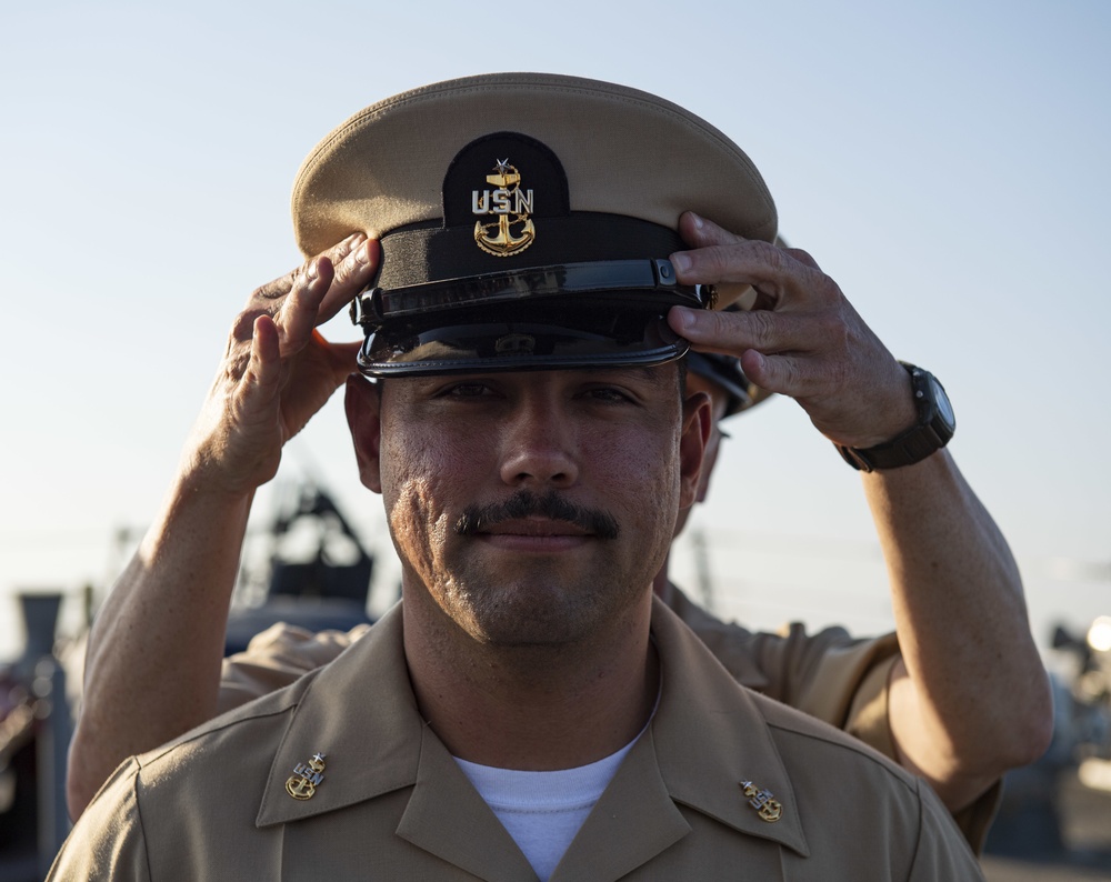 Senior Chief Petty Officer Promotion Aboard Sterett