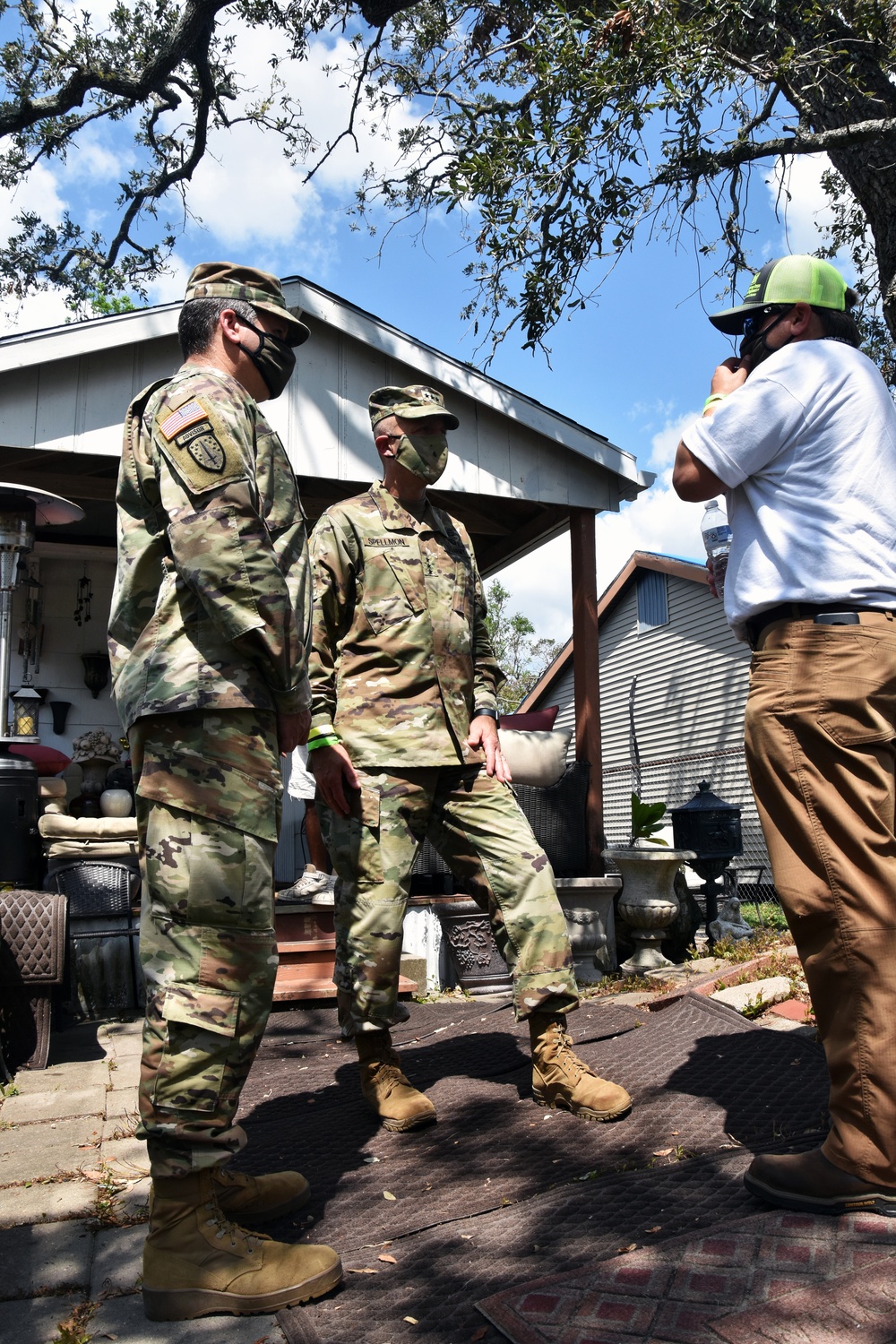 Chief of Engineers, Lt. Gen. Scott Spellmon visits Hurricane Laura response activities in southwest Louisiana