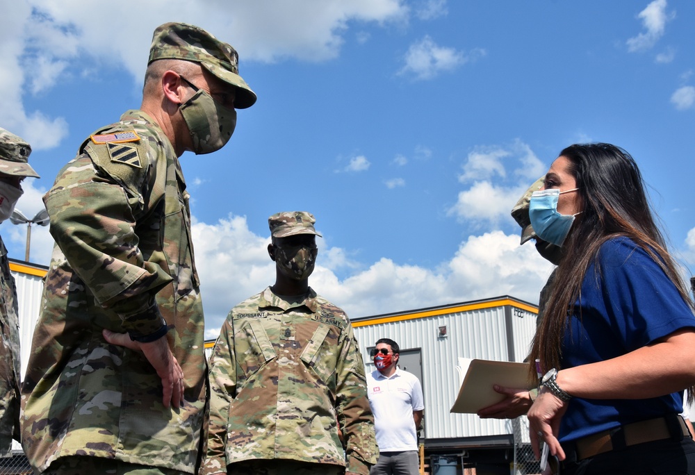 Chief of Engineers, Lt. Gen. Scott Spellmon visits Hurricane Laura response activities in southwest Louisiana