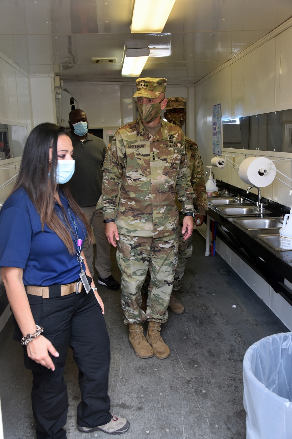 Chief of Engineers, Lt. Gen. Scott Spellmon visits Hurricane Laura response activities in southwest Louisiana