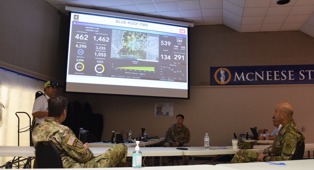 Chief of Engineers, Lt. Gen. Scott Spellmon visits Hurricane Laura response activities in southwest Louisiana