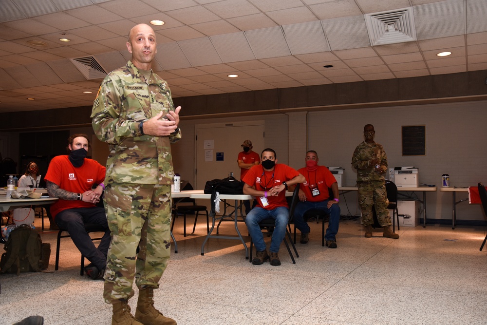 Chief of Engineers, Lt. Gen. Scott Spellmon visits Hurricane Laura response activities in southwest Louisiana