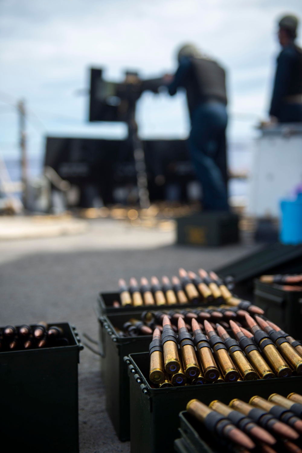 Sailors conduct Live Fire Exercise aboard John Paul Jones