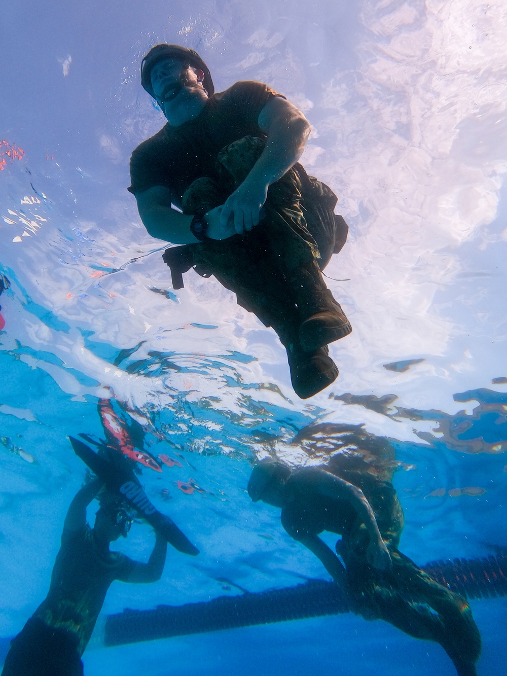 Coast Guard Conducts Water Survival Training in Bahrain