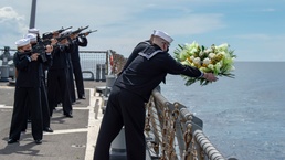 USS Paul Hamilton Commemorates Battle of Leyte Gulf