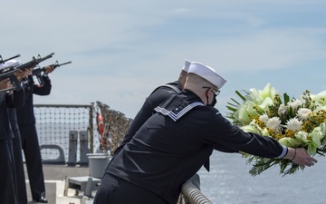 USS Paul Hamilton Commemorates the Battle of Leyte Gulf